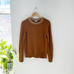 Gap Cosy Metallic Tobacco Brown Sweater Size Medium